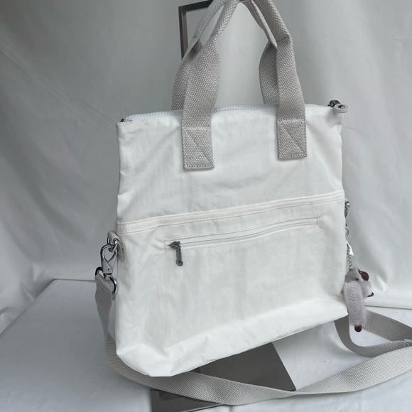 Kipling white handbag/ crossbody bag 2 in 1  new with tag - Picture 5 of 13